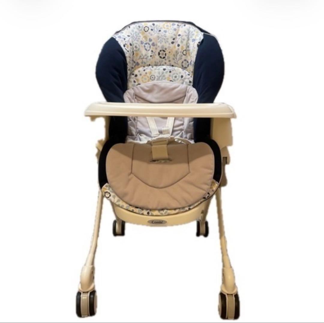 Combi ベビーチェア ネムリラ 手動 ネイビー/クリーム - メルカリ