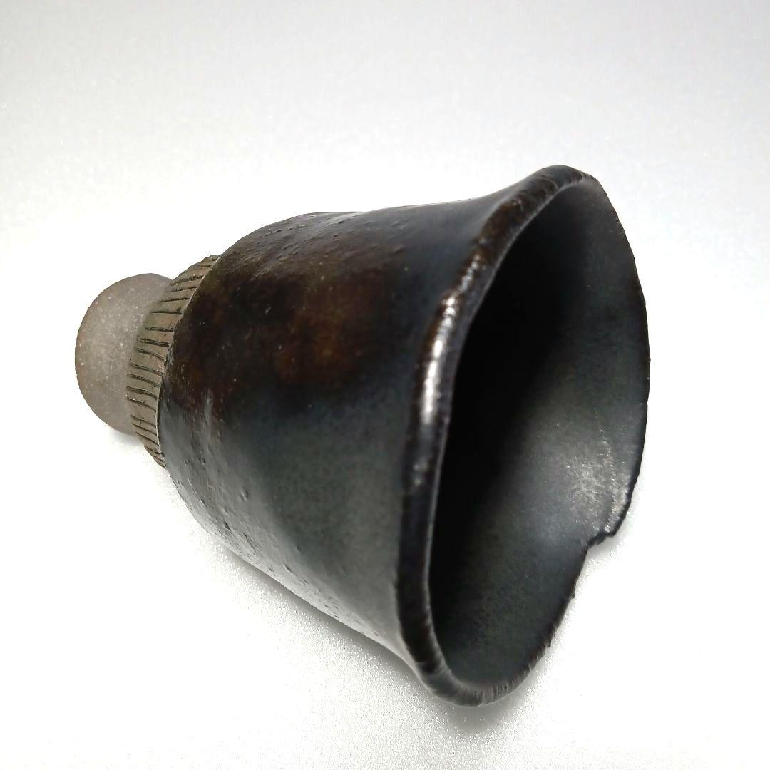 酒器 瀬戸黒 高台 ぐい呑 美濃焼 - メルカリ