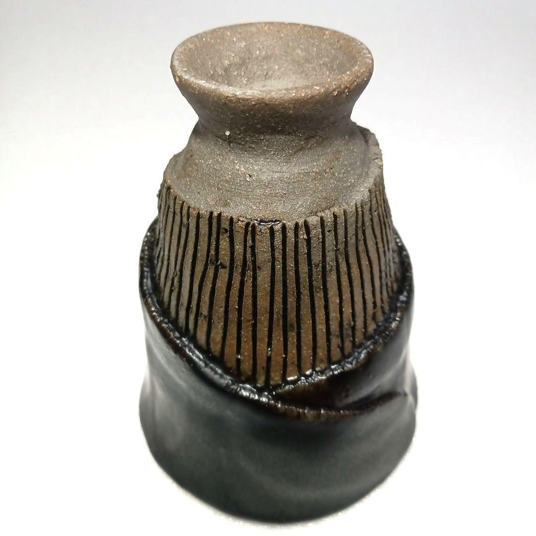 酒器 瀬戸黒 高台 ぐい呑 美濃焼 - メルカリ