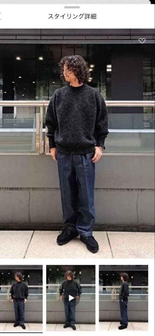 OWNESS ネップ クラッシュ クルーネック ニット - メルカリ