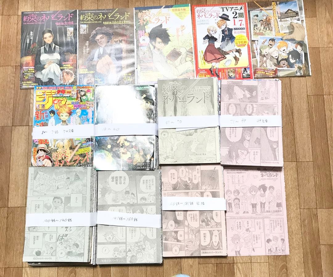 週刊少年ジャンプ 約束のネバーランド 切り抜き 特別番外編含む - メルカリ