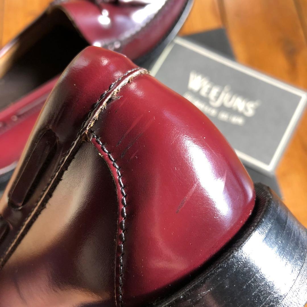 【G.H.BASS】 WEEJUNS バーガンディ タッセルローファー 9.5