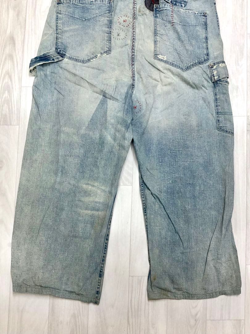 RRL ダブルアールエル オーバーオール リペアダメージ加工 ラルフ