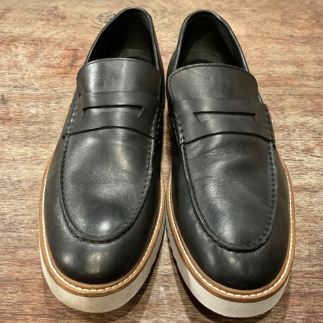 30cm！クラークス ローファー アーネストフリー メンズ ブラック