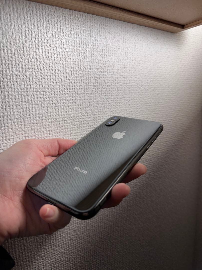 美品iPhoneX 64GB スペースグレイ シャッター音なしSIMフリーの通販は