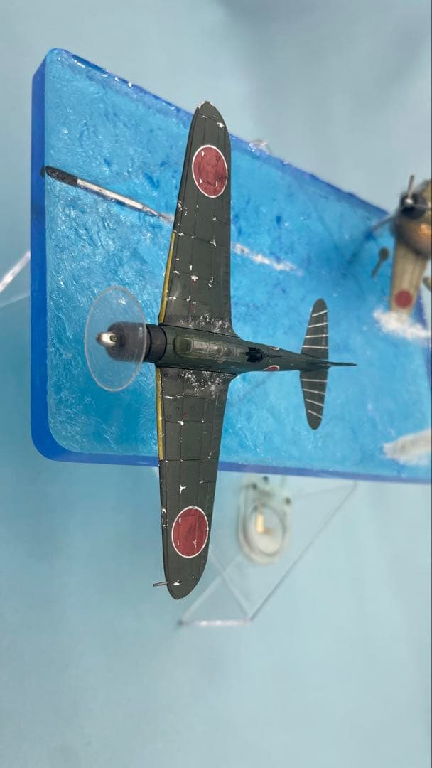 雷撃する九七艦攻 ジオラマ レジン