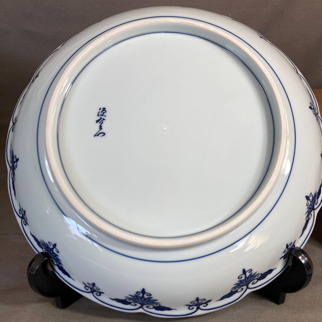 源右衛門】古伊万里の伝統 日本の名窯 舘林源右衛門作 祥瑞手梅鳥文 大