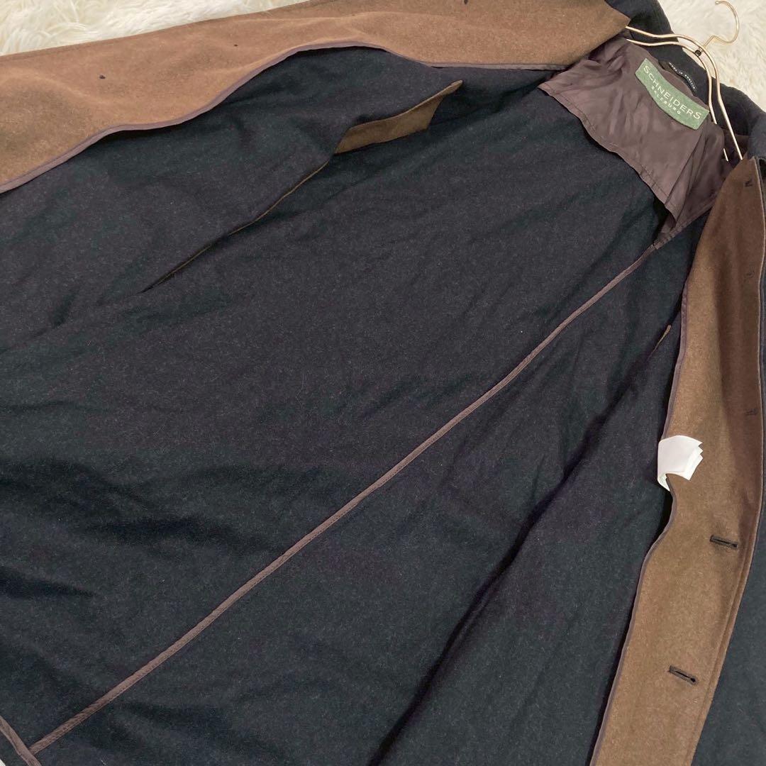 《良品》 SCHNEIDERS ケープコート チャコール USA38 フード