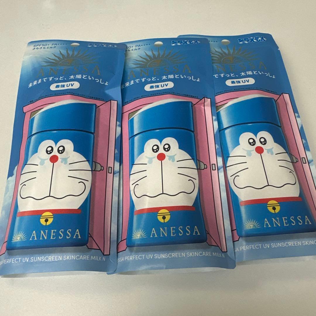 未開封　アネッサ　パーフェクトUVスキンケアミルク60ml ドラえもん3個セット 楽天市場】ポケモン ドラえもん アネッサ パーフェクトUV スキンケア