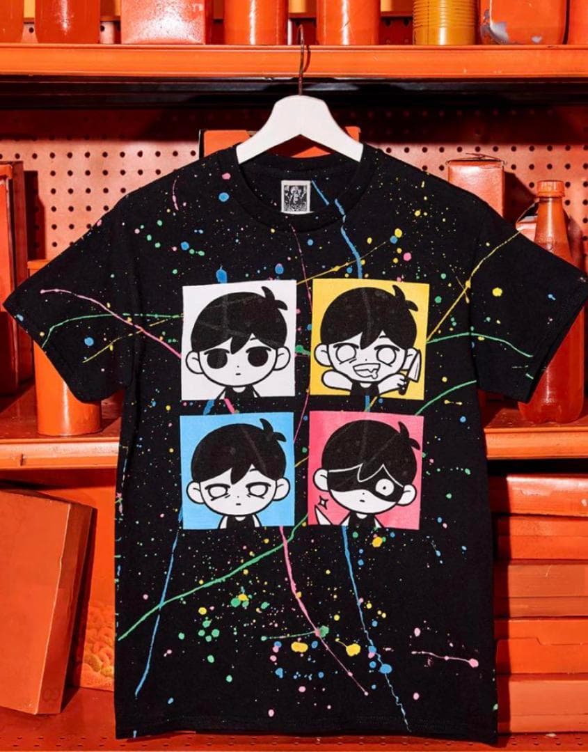 OMORI オモリ EMOTIONS スプラッターTシャツ - メルカリ