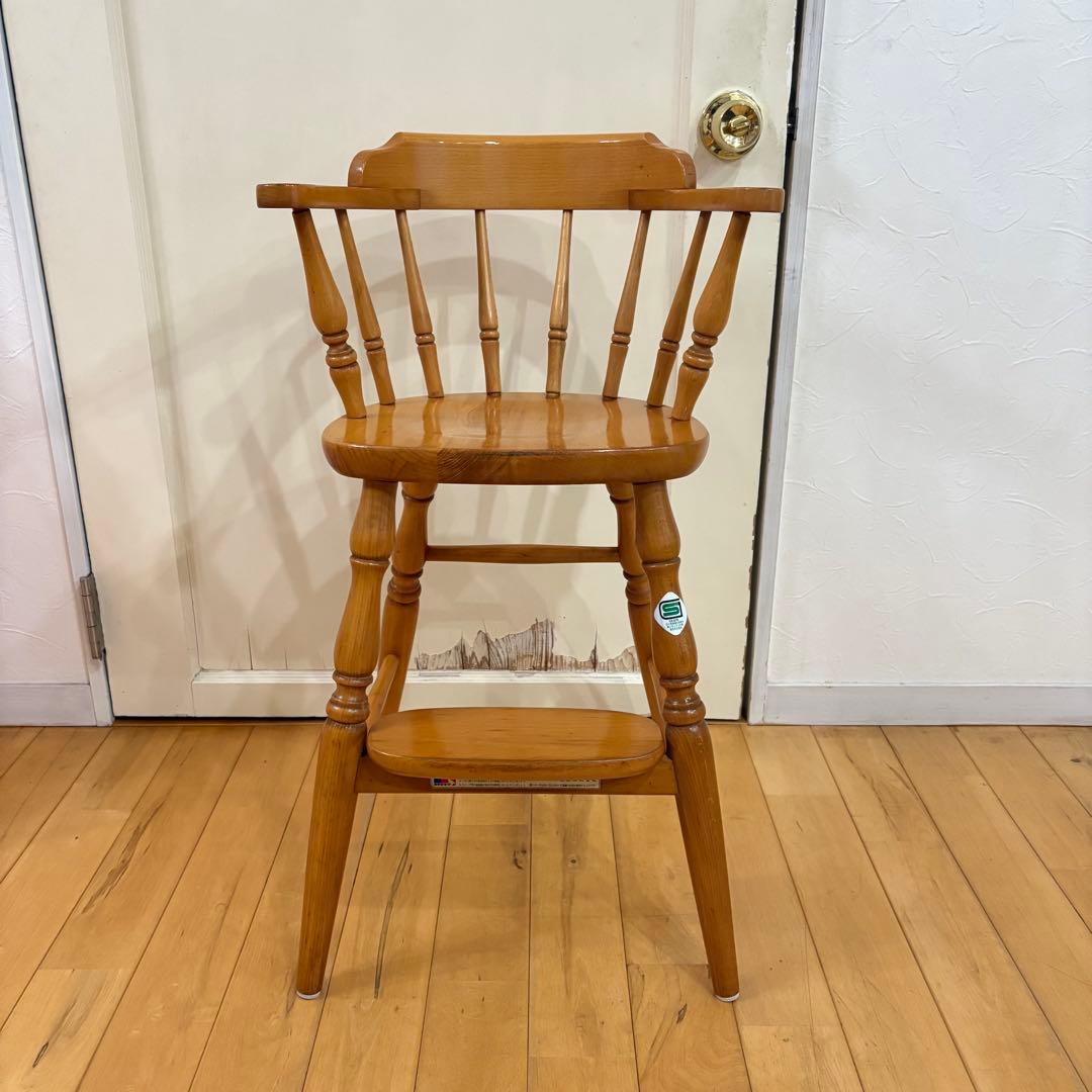☆ビンテージ☆ キツツキ　キッズ　ベビー　チェア　木製　ナチュラルカラー 2026年最新】キツツキ ベビーチェアの人気アイテム - メルカリ