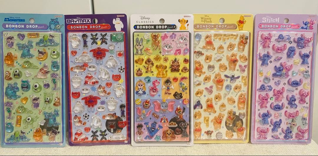 24時間以内発送】【正規品】ボンボンドロップシールディズニー第2弾5種