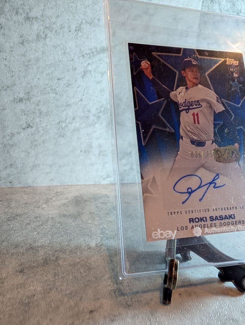 150枚限定】佐々木朗希 直筆サイン 2025 Topps RC ドジャース - メルカリ