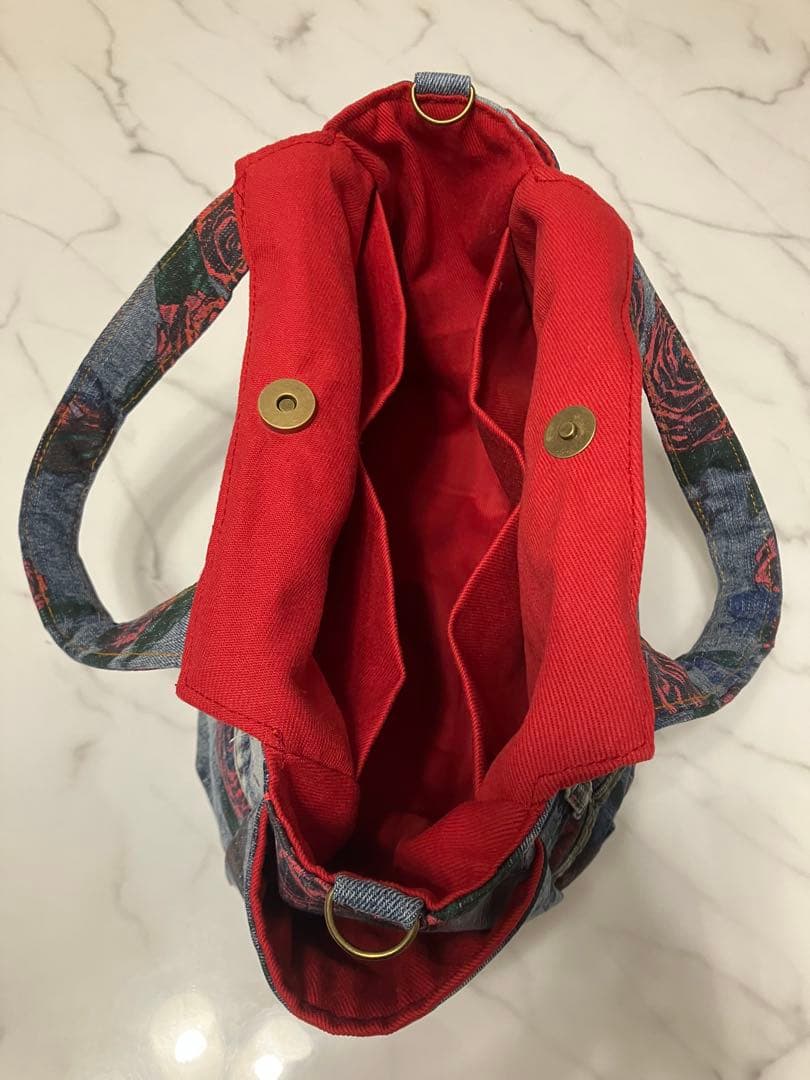 895 tatdwtg様専用大きめデニムリメイクバック ハンドメイド2点