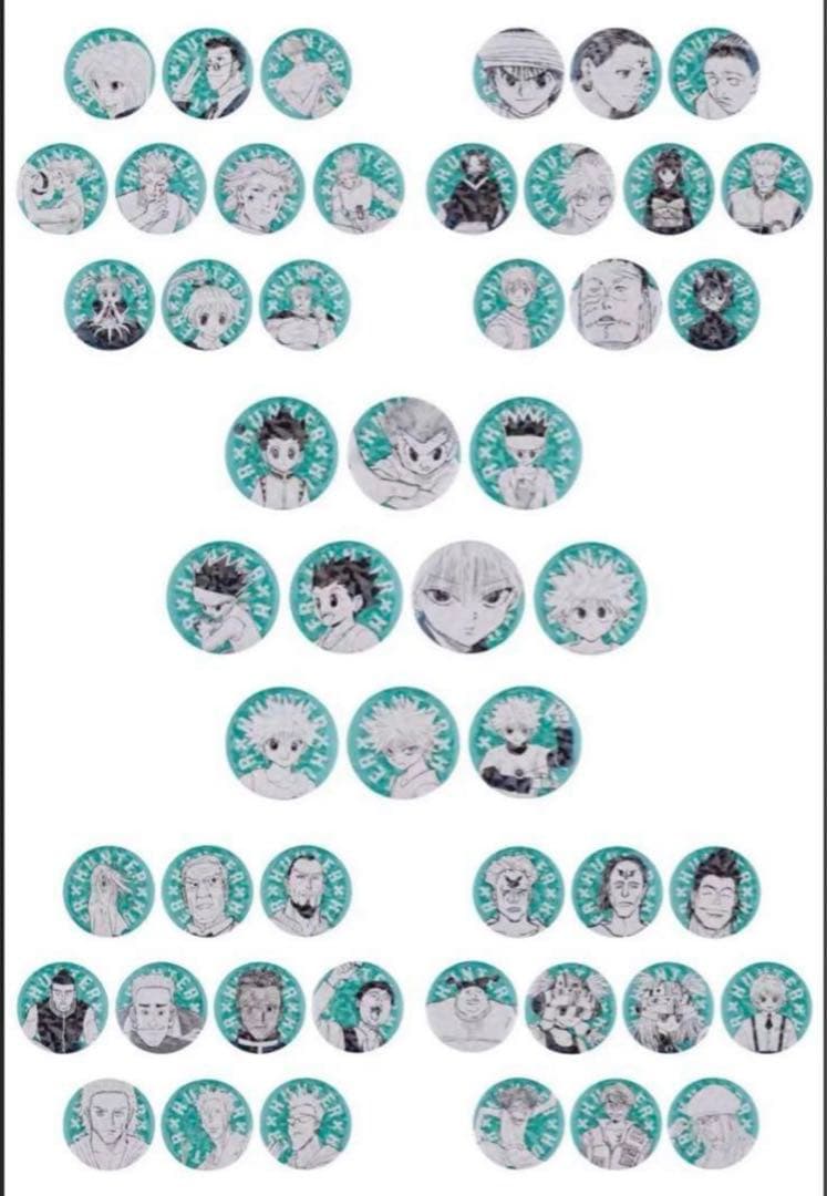 HUNTER×HUNTER　オールスター缶バッジ　全50種セット 📢JCS限定！ ＼ 『HUNTER×HUNTER』から待望のオールスター缶バッジが