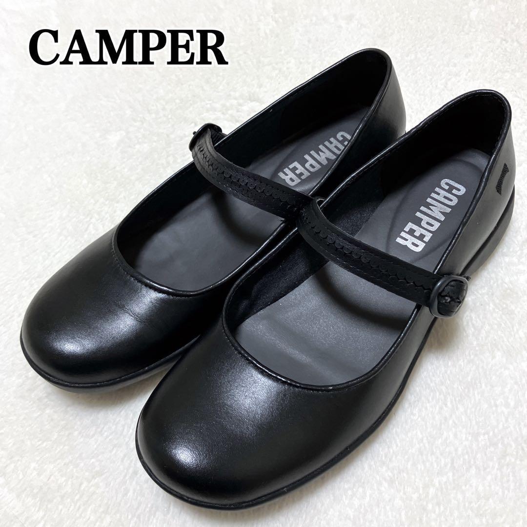 美品 現行品 カンペール スパイラルコメット メリージェーン 本革 37