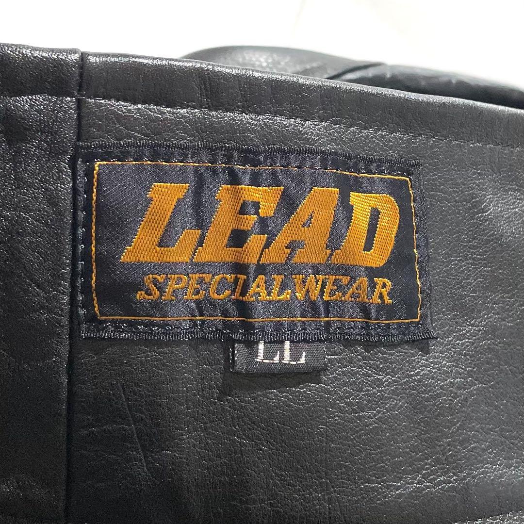 美品◦XL✨】LEAD レザーパンツ ベルト バイクパンツ 黒 LL - メルカリ