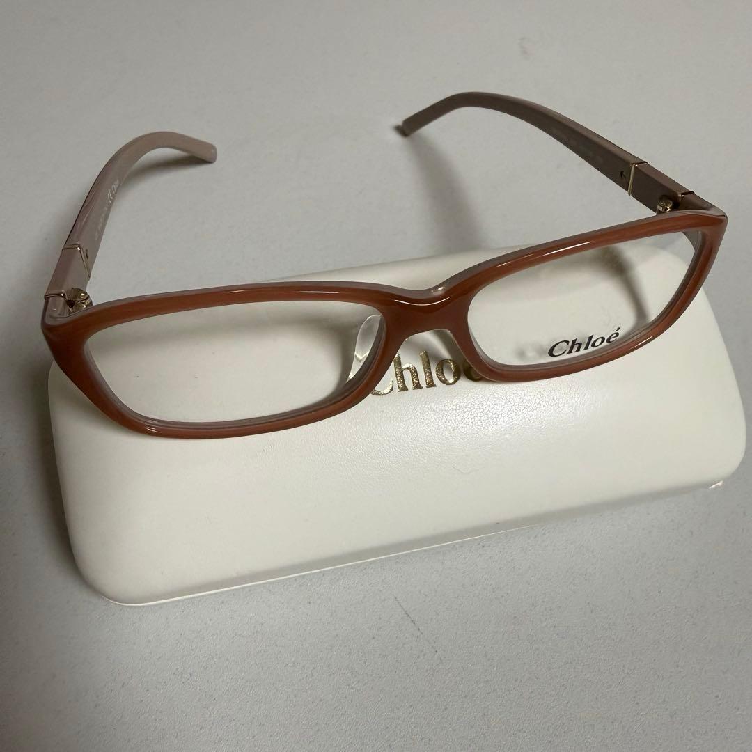 Chloé ブラウンぽいピンク メガネ サングラス ケース ギャランティー