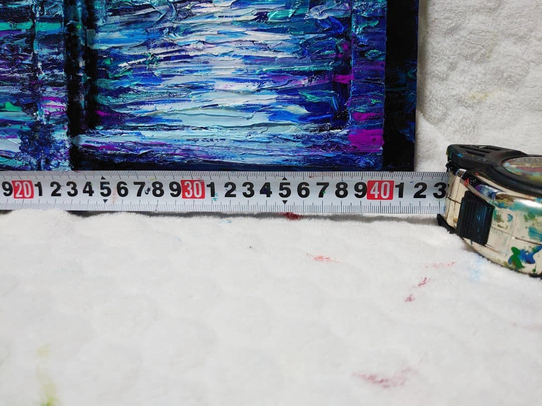 油絵 絵画 ブックボックス【夜の海】 - メルカリ