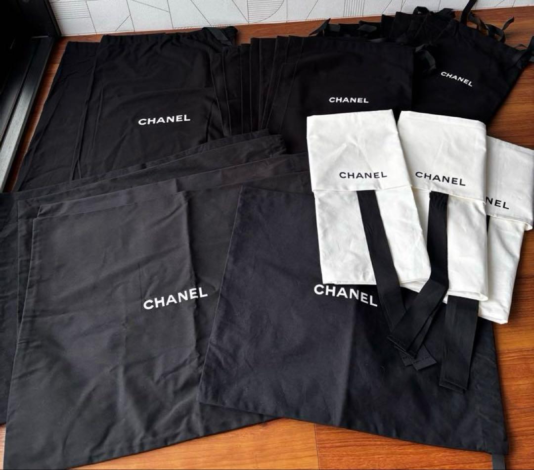 シャネル　ニット　シューズ　バッグ　保存袋　26枚セット 2026年最新】シャネルシューズ巾着の人気アイテム - メルカリ