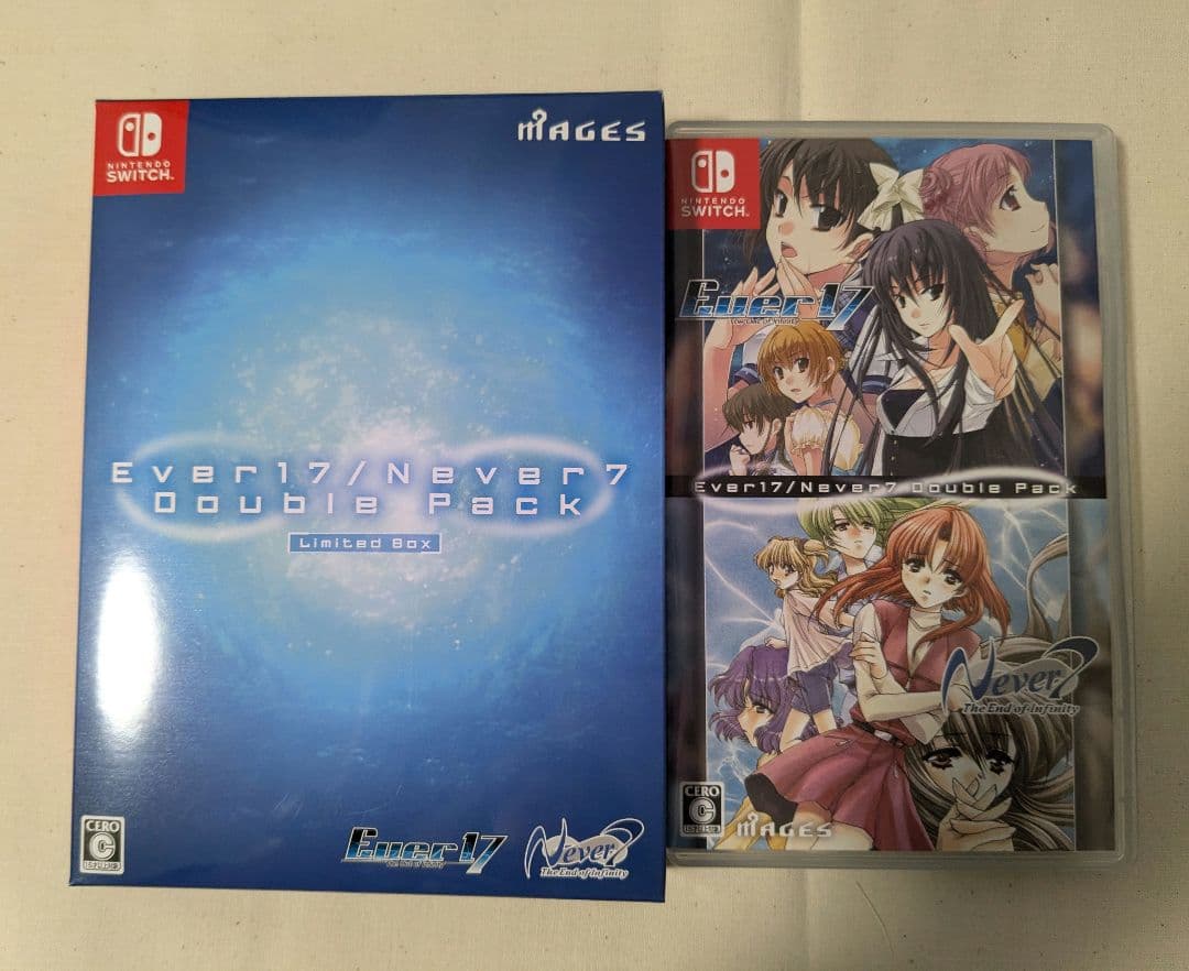 Ever17/Never7 Double Pack 限定ボックス Switch「Ever 17/Never 7 Double Pack」2025年3月6日 発売