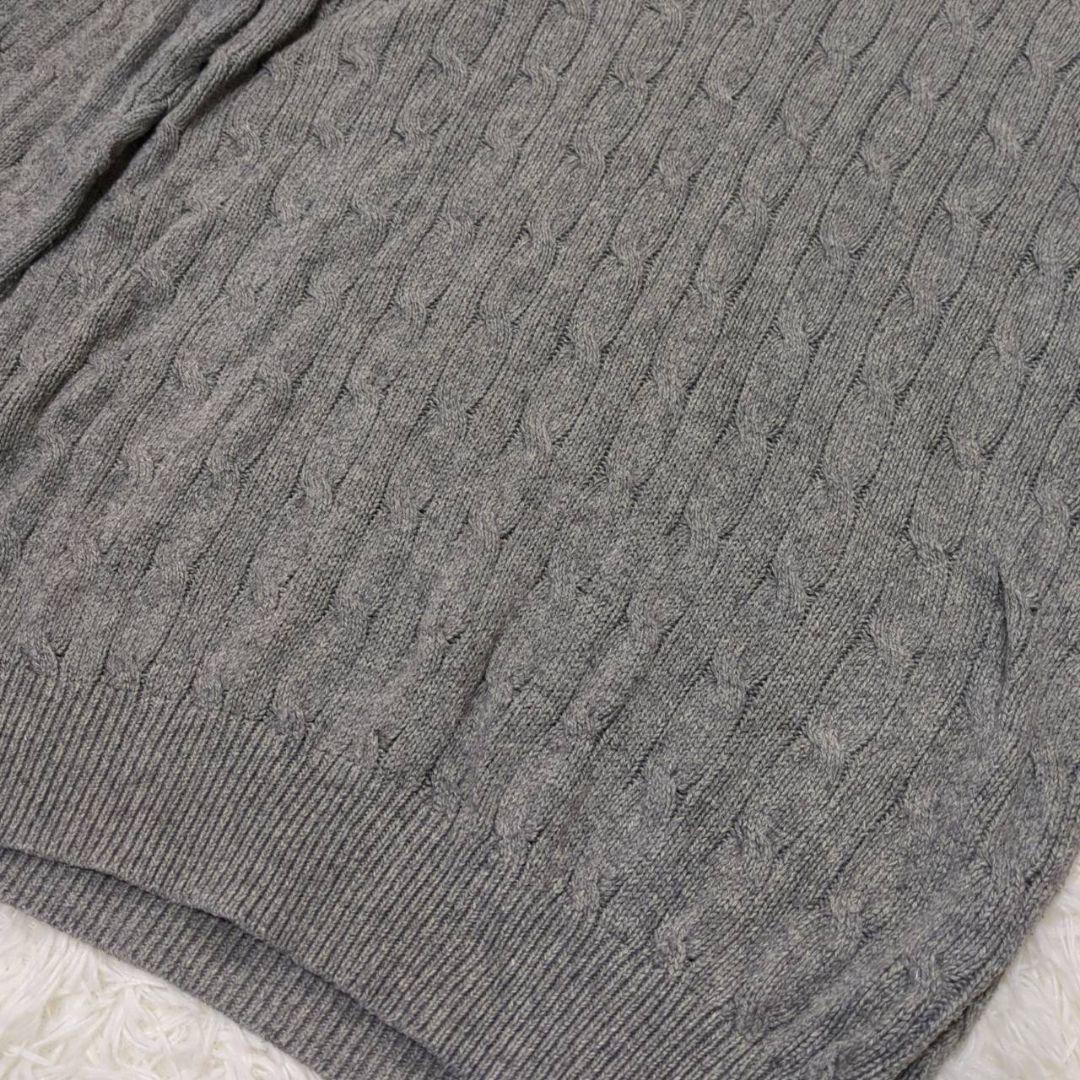 ポロラルフローレン ケーブルニット ハーフジップ ポニー刺繍 180