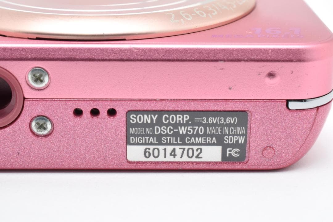 《 美品 》 ソニー　SONY Cyber-Shot DSC-W570 ピンク