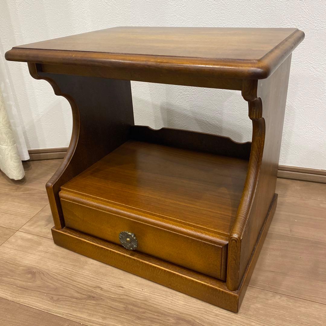 カリモク サイドテーブル ナイトテーブル 電話台　回転 楽天市場】カリモク サイドテーブル ナイトテーブル 【TU1752 サイド