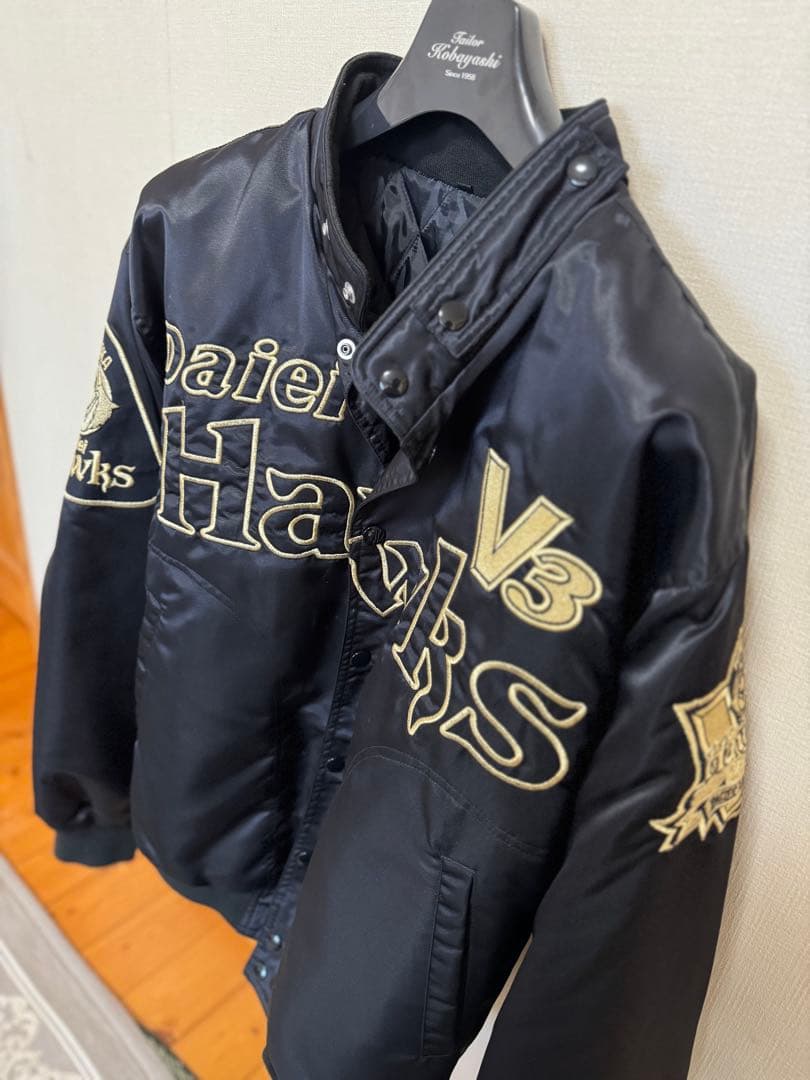 わ*～様 ダイエーホークス 1999 V3 優勝記念 ジャケット LL ブラック