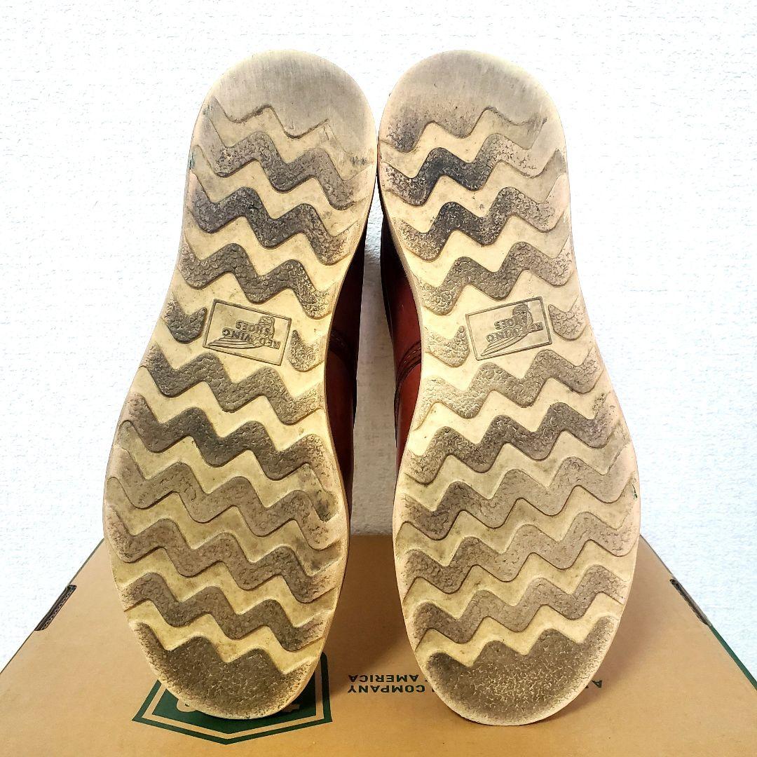 RED WING 8166 サイド羽刻印 8.5D 10年製 赤茶 プレーントゥ