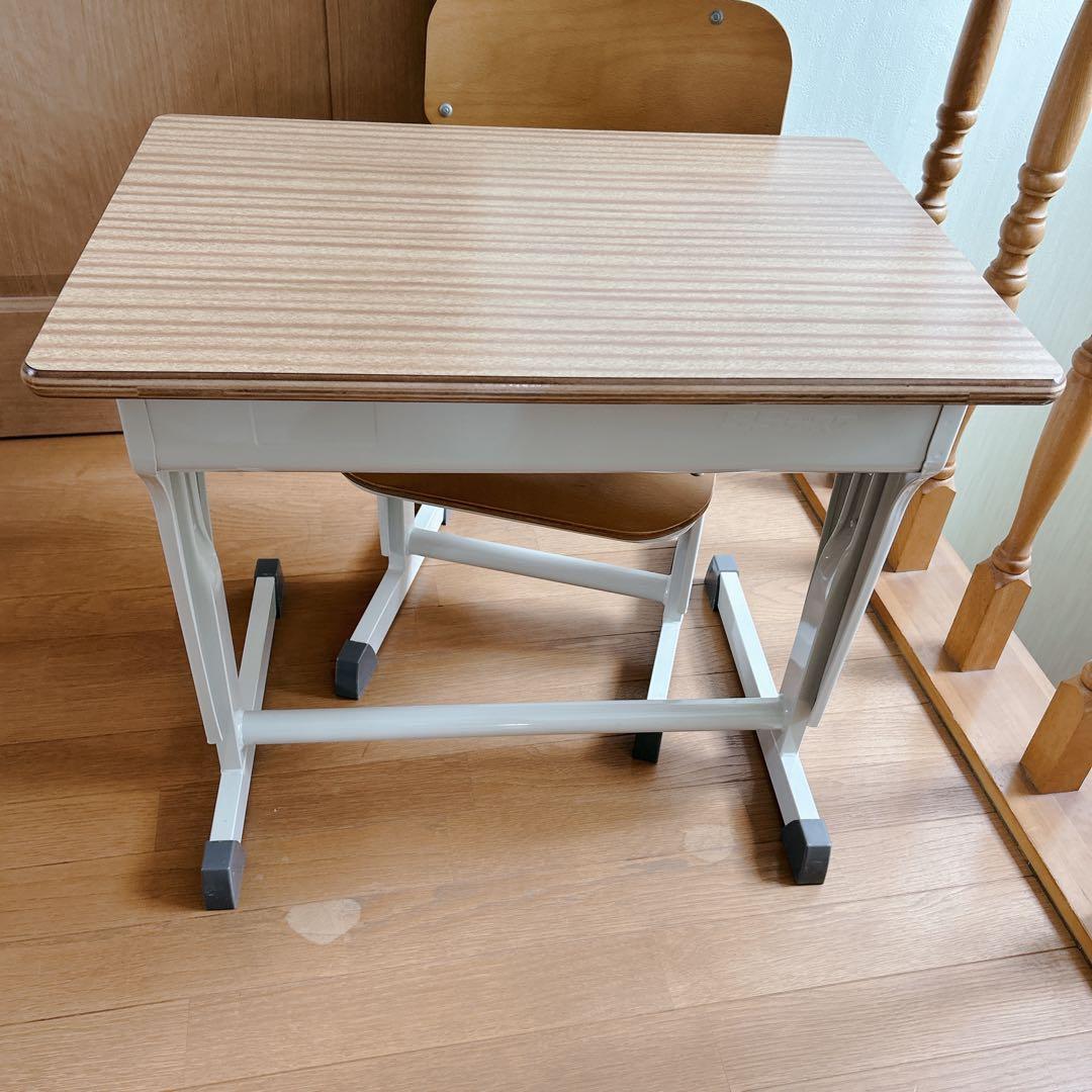 極美品 ダイイチ 第一工業 SSデスク チェア 学校 机 椅子 セット 希少