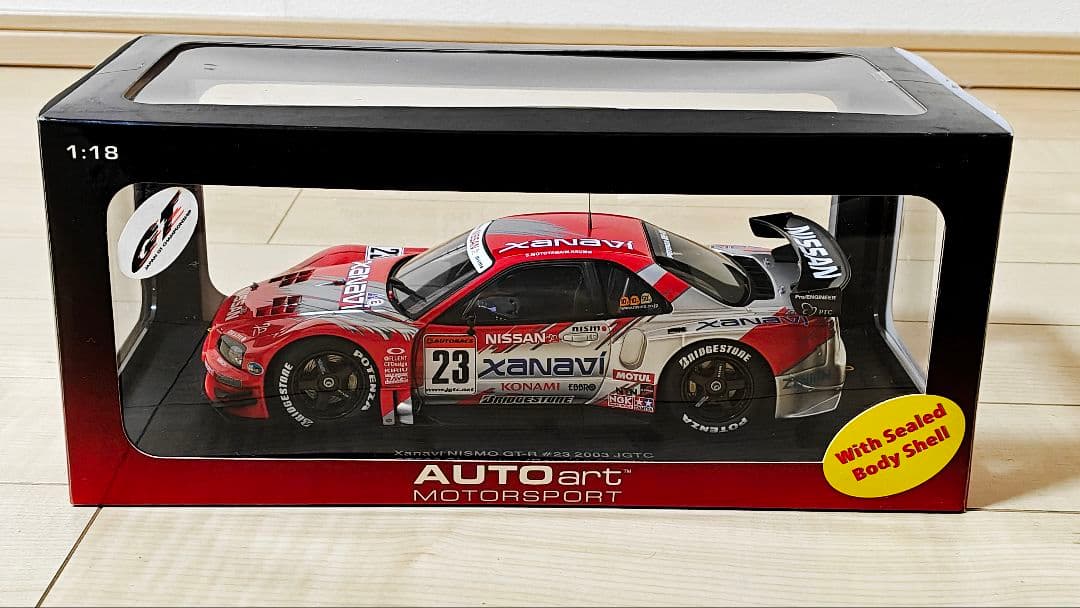 AUTOart 1/18 ザナヴィ ニスモ GT-R #23 2003 JGTC Amazon.co.jp: 1/18 オートアート JGTC 2003 XANAVI NISMO GT-R ＃23