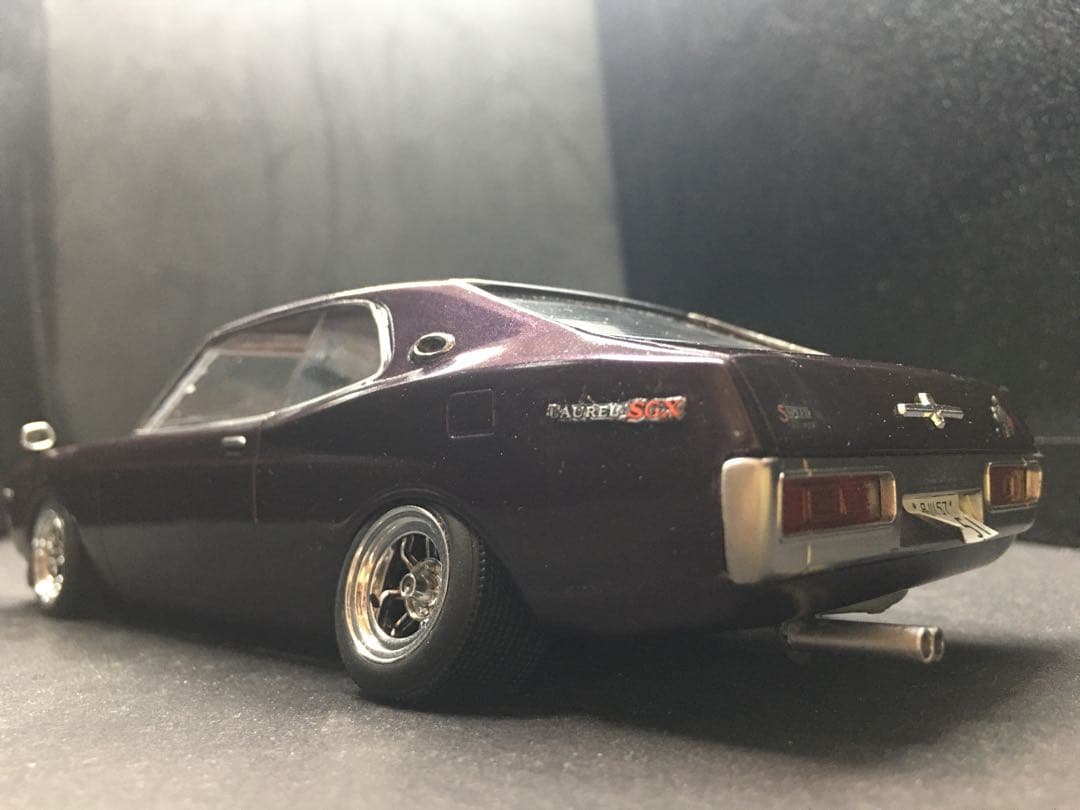 旧車プラモデル完成品C130ローレル1／24 - メルカリ