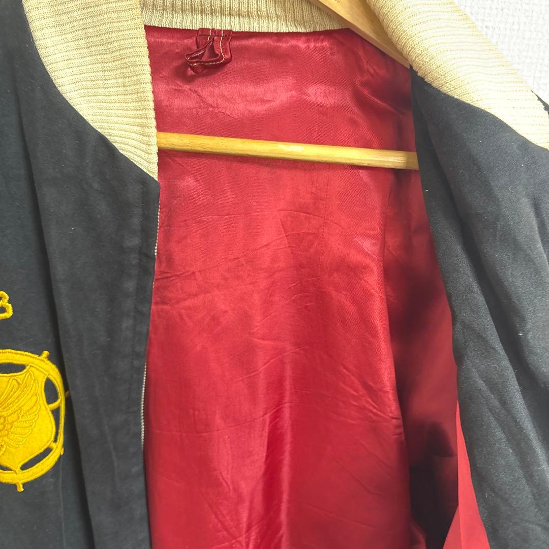 古着 150th TRANS CO スタジャン 黒