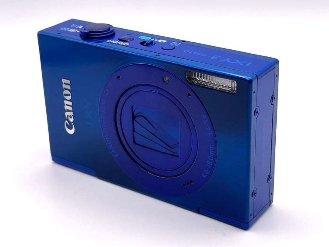 美品】キャノン Canon IXY3 ブルーカラー オールドコンデジ