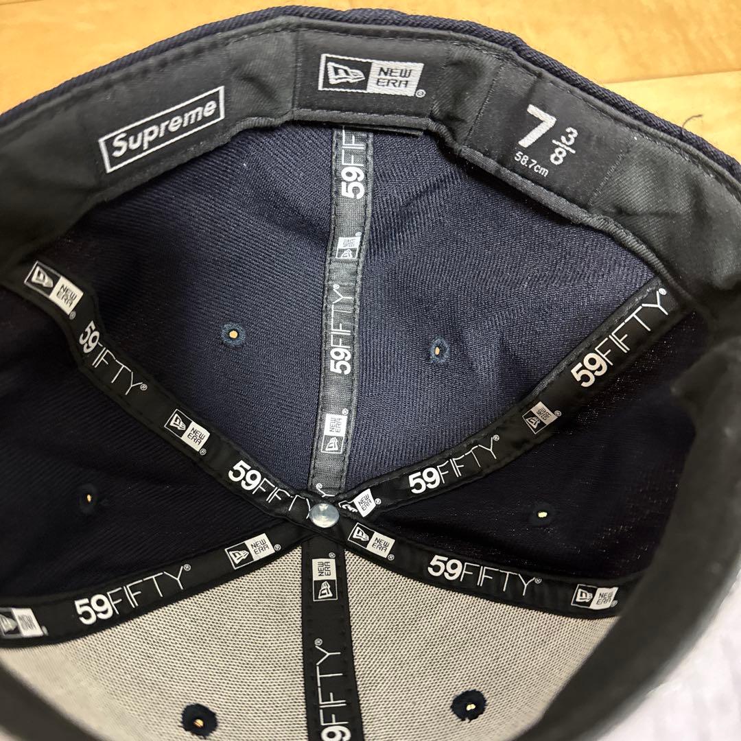 Supreme cap 20AW紺 58.7cm