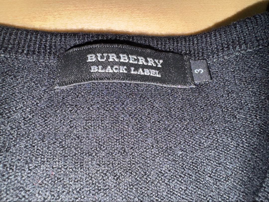 バーバリー ブラックレーベル 千鳥柄ニット Lサイズ - メルカリ