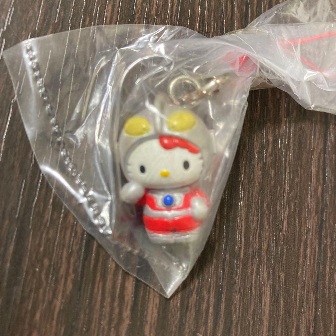 激レア キティ ウルトラマン コラボ ストラップ 根付 限定 なりきり