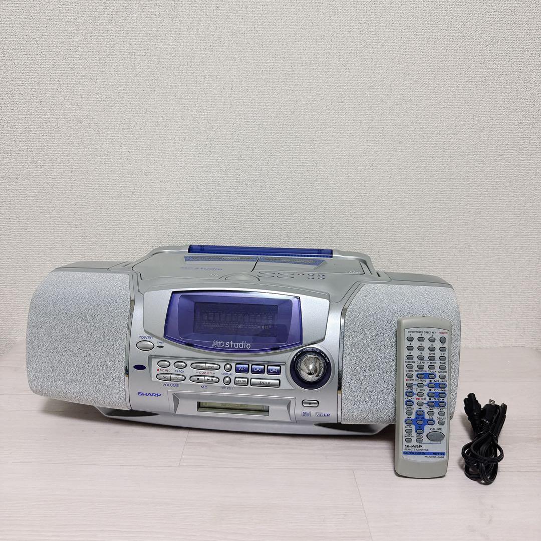 2356【SHARP】 MD MD-F150 CDラジカセ 動作品 - メルカリ