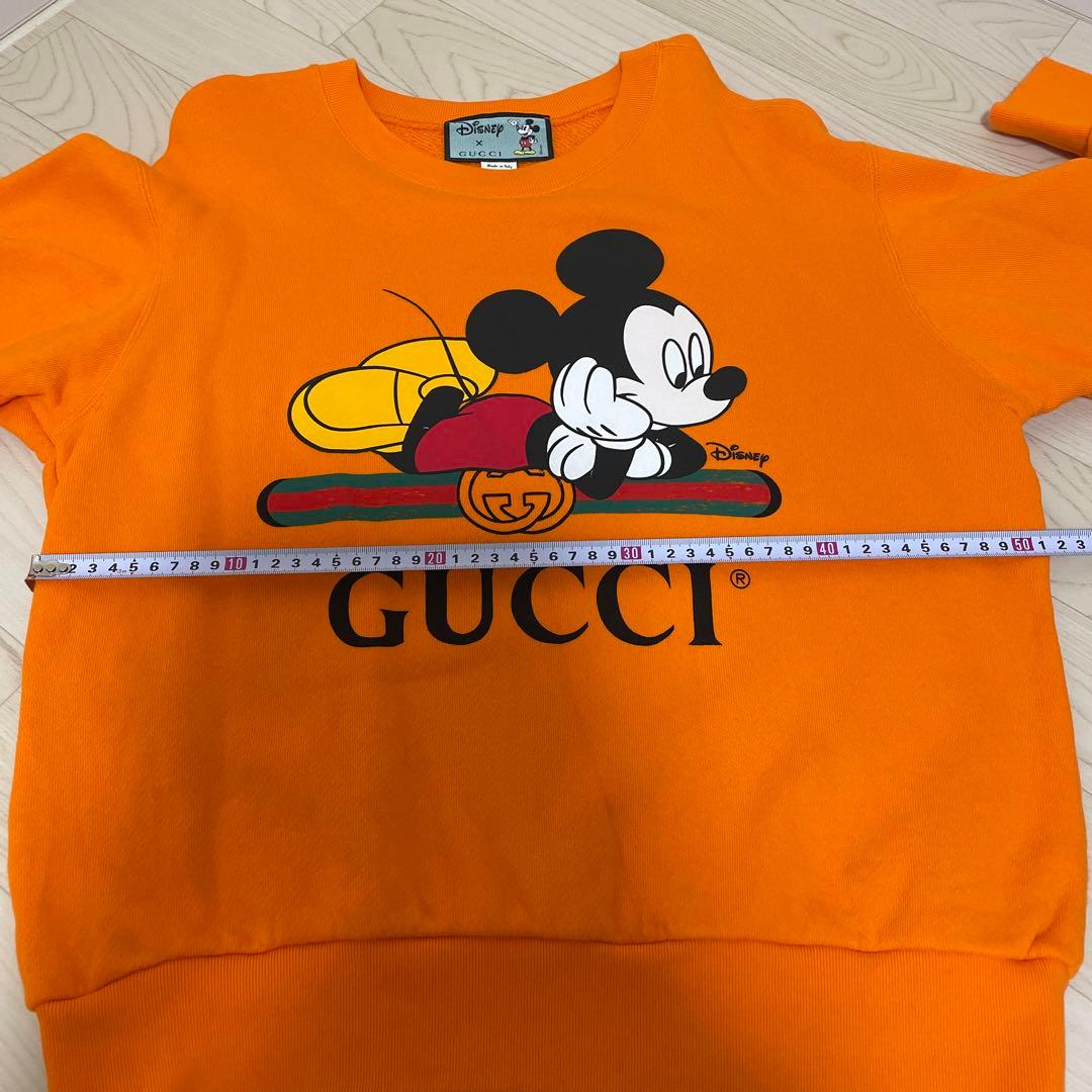 グッチ GUCCI ミッキー トレーナー コラボ オレンジ 長袖 レア 男女