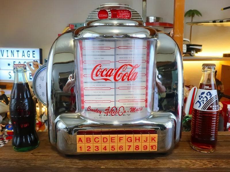 コカコーラ アメリカンダイナー ジュークボックス型ラジカセ Juke-Box Coca-Cola / ジュークボックス コカ・コーラ - デザイナーズ