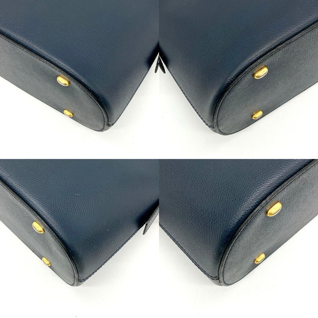 CELINE】2wayバッグ レザー ネイビー ゴールド金具 自立 - メルカリ