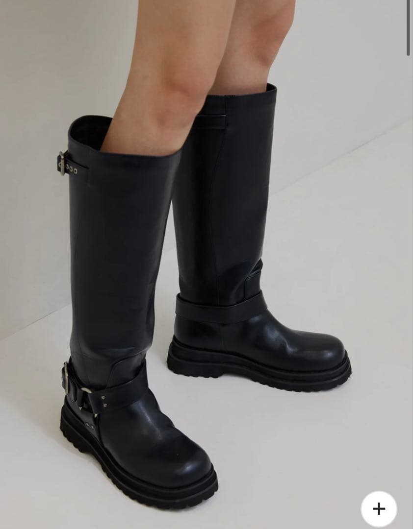 SIDE WAVE BUCKLE LONG BOOTS - メルカリ
