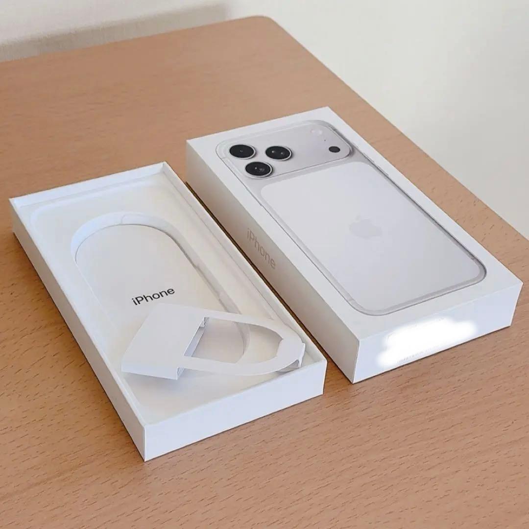 空箱のみ】iPhone17ProMax シルバー 256GB 純正箱 本体なし - メルカリ