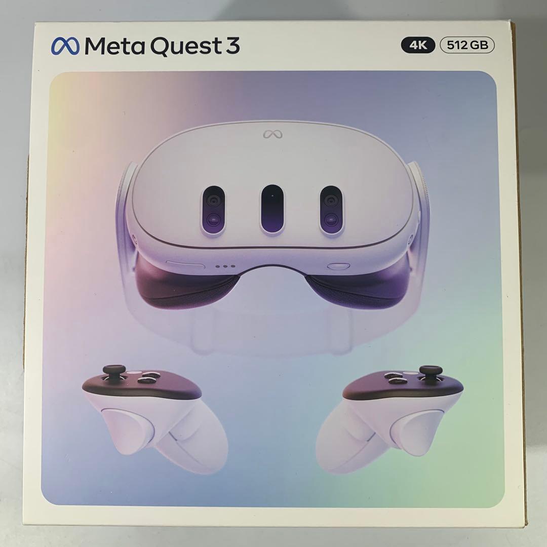 中古  Quest 3 メタクエスト3 512GB 4K Meta Quest 3 512GB メタクエスト3 VRヘッドセット S3A 899-00594-01