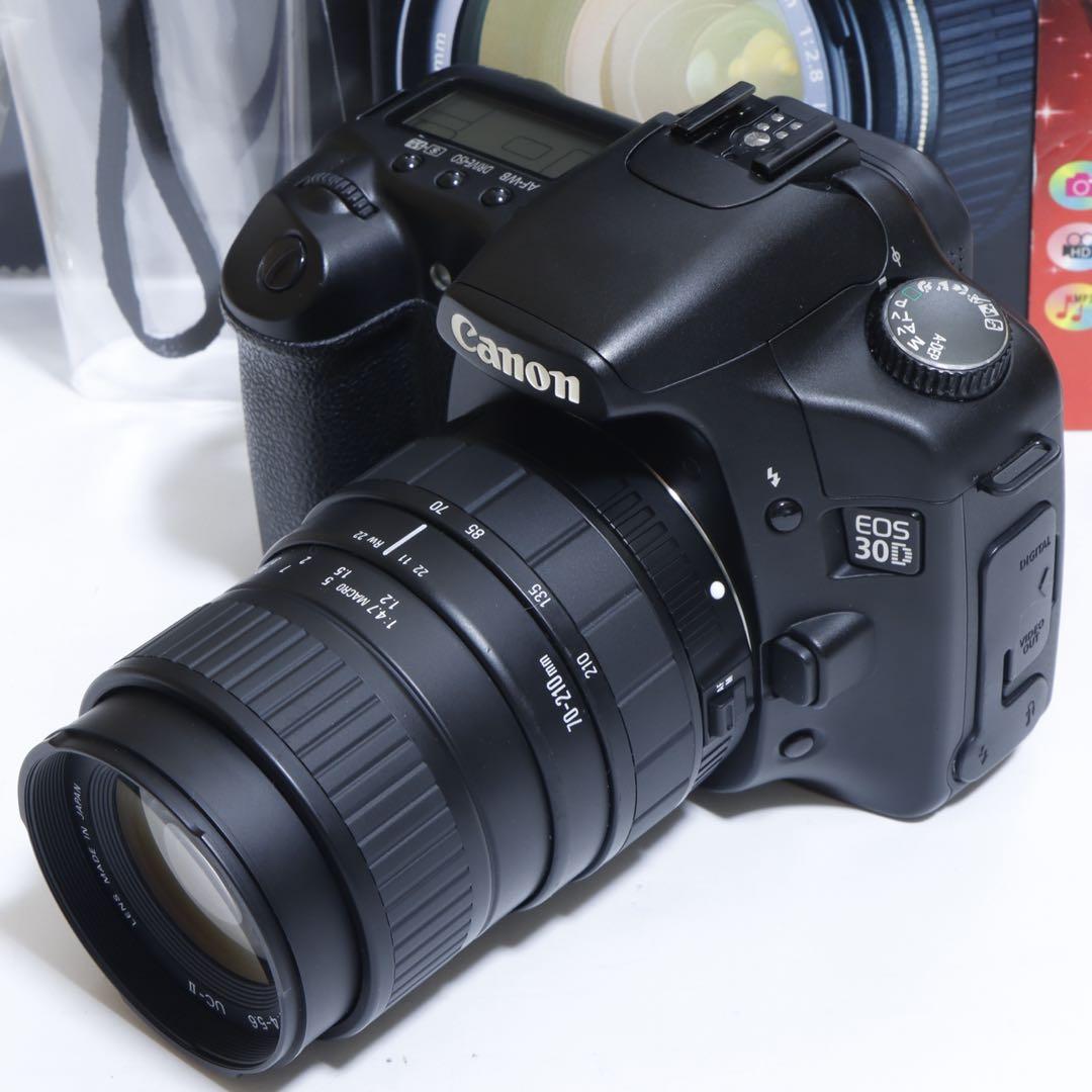 ☆スマホに送れる一眼レフ☆本格入門機!望遠!⭐︎ キャノン EOS 30D