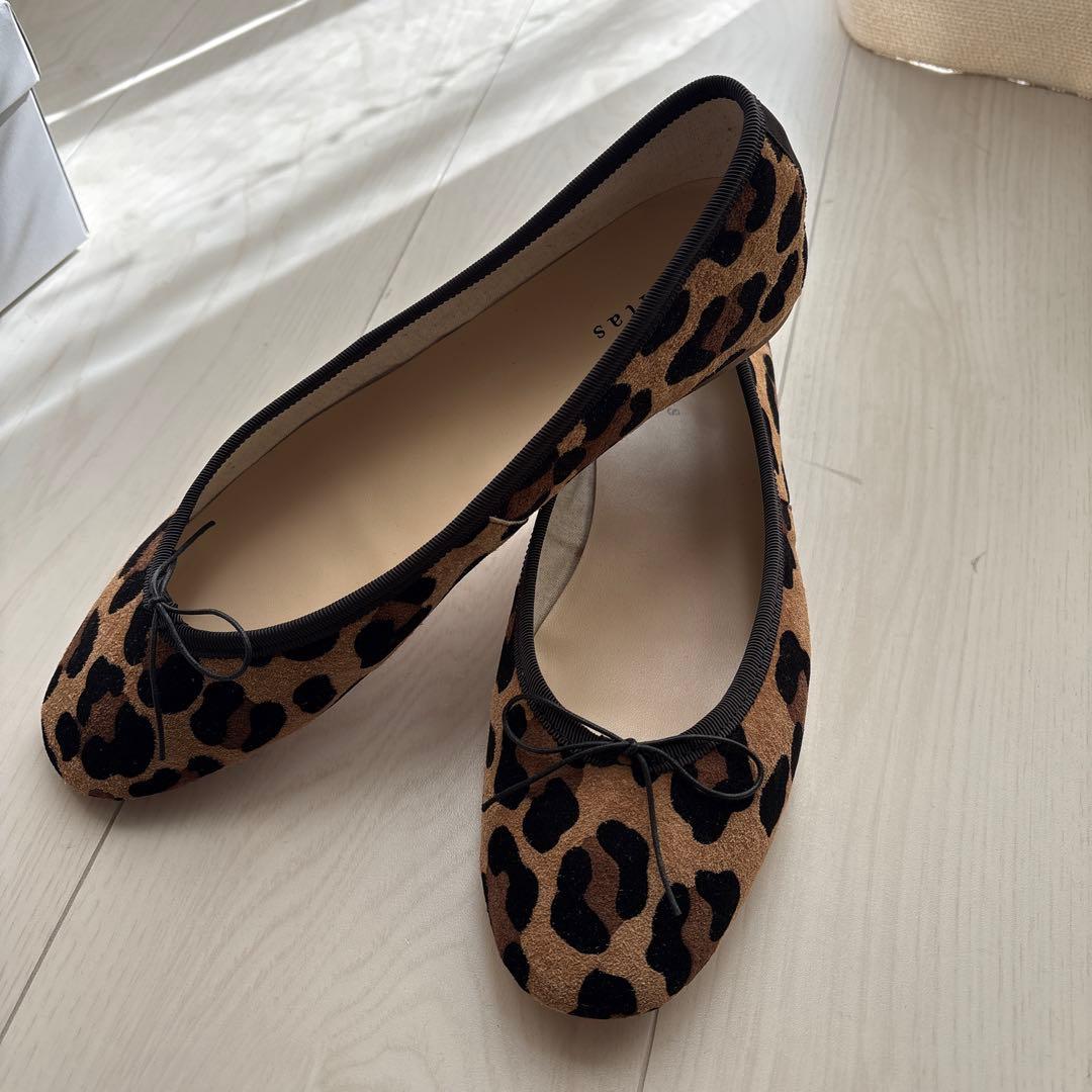 SOLBE IENA bonitas ヒョウ柄 フラットシューズ 24cm 楽天市場】ヒョウ柄 フラットパンプス フラットシューズ レディース