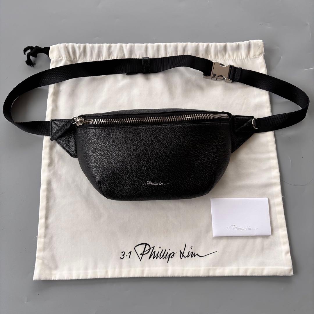 バッグ 2020SS 3.1 Phillip Lim SLIM BUM BAG Almond Black ID Soft Shoulder Bag | Phillip Lim Stylish Bags – 3.1