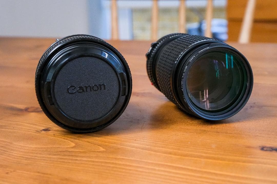 レンズ(単焦点) Canon FD 55mm f1.2 & 35-105mm f3.5-4.5