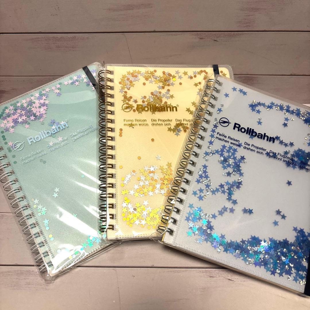 ロルバーン グリッター ライトブルー ミント クリーム 3冊セット